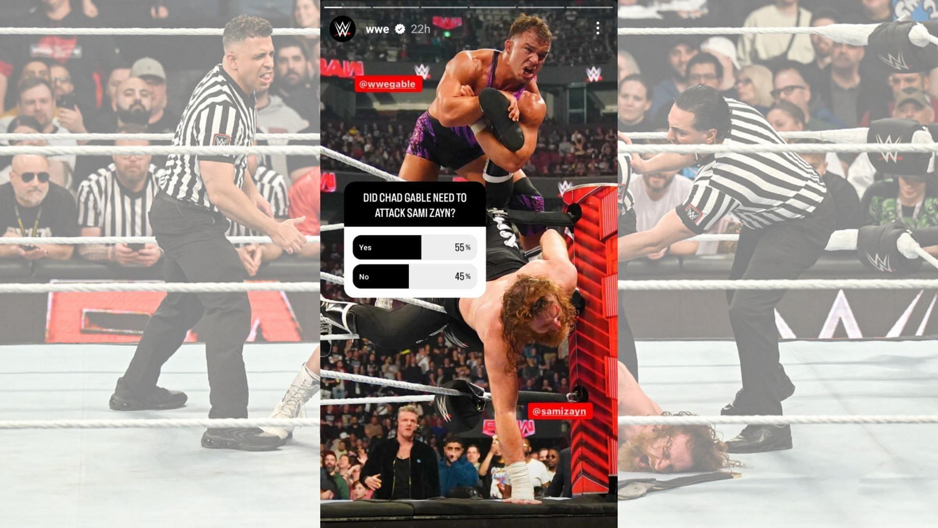 The WWE Universe is still not sure if Chad Gable was in the right